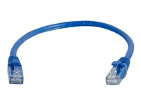 C2G Cat5e Booted Unshielded (UTP) Network Patch Cable - Kytkentäkaapeli - RJ-45 (uros) to RJ-45 (uros) - 2 m - UTP - CAT 5e - valettu, piikitön, säikeinen - sininen 83163