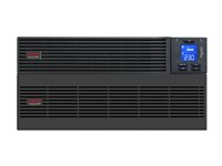 APC Easy UPS On-Line SRV - UPS (telineasennettava) - Vaihtovirta 230 V - 5000 watti(a) - 5000 VA - 9 Ah - USB, RS-232 - lähtöliittimet: 1 - 5U - RAL 7010 - sekä Kiskosarja SRV5KRILRK