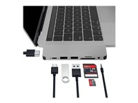 HyperDrive Solo 7-in-1 Hub - Telakointiasema - USB-C - HDMI GN21D-GRAY