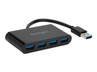 Kensington UH4000 - Hub - 4 x SuperSpeed USB 3.0 - työpöytä K39121EU