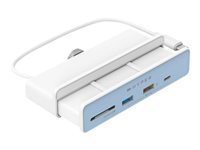 HyperDrive 6-in-1 Hub - Telakointiasema - USB-C - HDMI malleihin Apple iMac (24", Early 2021) HD34A8