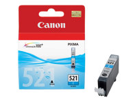 Canon CLI-521C - 9 ml - sinivihreä - alkuperäinen - pakkaus turvajärjestelmällä - mustesäiliö malleihin PIXMA iP3600, iP4700, MP540, MP550, MP560, MP620, MP630, MP640, MP980, MP990, MX860, MX870 2934B009