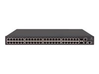 HPE 1950-48G-2SFP+-2XGT - Kytkin - L3 - Hallinnoitu - 48 x 10/100/1000 + 2 x Gigabit SFP / 10 Gigabit SFP+ + 2 x 10Gb Ethernet - telineeseen asennettava JG961A#ABB