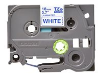 Brother TZe-243 - Standardi tarra - sininen valkoisella - Rulla (1,8 cm x 8 m) 1 kasetti(a) laminaattinauha malleihin Brother PT-D600; P-Touch PT-1880, D450, E550, E800, P900, P950; P-Touch Cube Plus PT-P710 TZE243