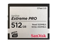 SanDisk Extreme Pro - Flash-muistikortti - 512 Gt - CFast 2.0 SDCFSP-512G-G46D