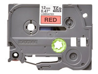 Brother TZe-431 - Black on red - Rulla (1,2 cm x 8 m) 1 kasetti(a) laminaattinauha malleihin Brother PT-D210, D600, H110, P750, P950; P-Touch Cube PT-P300; P-Touch Cube Pro PT-P910 TZE431