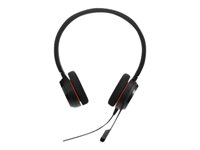 Jabra Evolve 20 MS stereo - Kuuloke + mikrofoni - korvien päällä - langallinen - USB - Sertifioitu Skype for Businessille 4999-823-109