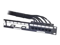 APC Data Distribution Cable - Verkkokaapeli - TAA-yhteensopiva - RJ-45 (naaras) to RJ-45 (naaras) - 18.3 m - UTP - CAT 6 - musta DDCC6-060