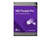 WD Purple Pro WD8002PURP - Kiintolevyasema - 8 Tt - valvonta, älykäs video - sisäinen - 3.5" - SATA 6Gb/s - 7200 kierrosta/min - puskuri: 256 Mt WD8002PURP