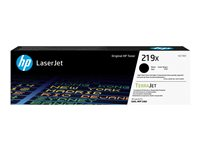 HP 219X - Tuottoisa - musta - alkuperäinen - LaserJet - väriainekasetti (W2190X) malleihin P/N: 499Q6F#ABZ, 499Q6F#BAZ, 499Q7F#ABU, 499Q8F#ABF, 499Q8F#BAZ, 499R0F#ABU, 499R0F#ABZ W2190X