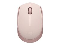 Logitech M171 - Hiiri - oikea- ja vasenkätiselle - optinen - 3 painiketta - langaton - 2.4 GHz - USB johdoton vastaanotin - vaaleanpunainen 910-006865