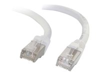 C2G Cat5e Non-Booted Shielded (STP) Network Patch Cable - Kytkentäkaapeli - RJ-45 (uros) to RJ-45 (uros) - 20 m - STP - CAT 5e - valettu - valkoinen 83888