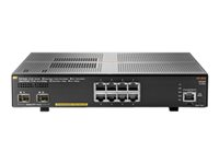 HPE Aruba 2930F 8G PoE+ 2SFP+ - Kytkin - L3 - Hallinnoitu - 8 x 10/100/1000 (PoE+) + 2 x 1 Gigabit / 10 Gigabit SFP+ (uplink) - telineeseen asennettava - PoE+ (125 W) JL258A#ABB