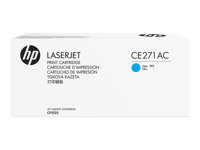 HP 650A - Sinivihreä - alkuperäinen - väriainekasetti (CE271AC) Contract malleihin Color LaserJet Enterprise CP5520, CP5525, M750 CE271AC