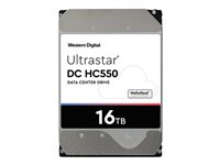 WD Ultrastar DC HC550 WUH721816ALE6L4 - Kiintolevyasema - 16 Tt - sisäinen - 3.5" - SATA 6Gb/s - 7200 kierrosta/min - puskuri: 512 Mt 0F38462