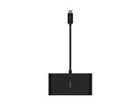 Belkin - Multiamedia- ja latausssovitin - USB-C - VGA, HDMI - 1GbE AVC004BTBK