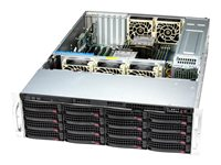 Supermicro Storage SuperServer 631E-E1CR16H - telineasennettava ilman suoritinta - 0 Gt - ei kiintolevyä SSG-631E-E1CR16H