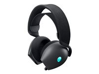 Alienware Dual-Mode Wireless Gaming Headset AW720H - Kuulokkeet + mikrofoni - täysikokoinen - 2,4 GHz - langaton, langallinen - 3,5 mm jakkiliitin - Kuun pimeä puoli AW720H-G-DEAM