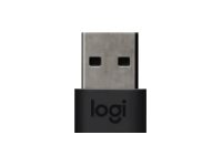 Logitech Logi Zone Wired USB-A Adapter - USB-sovitin - USB Type A (uros) to 24 pin USB-C (naaras) - grafiitti malleihin Zone Wired MSFT Teams 989-000982