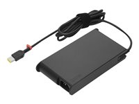 Lenovo ThinkPad 230W Slim AC Adapter (Slim-tip) - Verkkosovitin - vaihtovirta 90-265 V - 230 watti(a) - musta malleihin ThinkPad P1 Gen 5; P15v Gen 2; P15v Gen 3; P17 Gen 2; T15p Gen 2; X1 Extreme Gen 5 4X20S56717