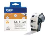 Brother DK-11221 - Musta valkoisella - 23 x 23 mm 1000 tarra (tarrat) tarrat malleihin Brother QL-1050, 1060, 1110, 500, 550, 560, 570, 580, 600, 650, 700, 710, 720, 820 DK11221