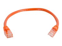 C2G Cat5e Booted Unshielded (UTP) Network Patch Cable - Kytkentäkaapeli - RJ-45 (uros) to RJ-45 (uros) - 2 m - UTP - CAT 5e - valettu, piikitön, säikeinen - oranssi 83605