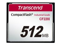 Transcend CF220I Industrial Temp - Flash-muistikortti - 512 Mt - CompactFlash TS512MCF220I