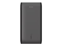 Belkin BoostCharge - Virtapankki - 10000 mAh - 18 watti(a) - Fast Charge, PD - 2 lähtöliittimet (USB, 24 pin USB-C) - musta BPB001BTBK