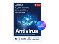Acronis Cyber Protect Home Office Advanced - Tilauslisenssi (1 vuosi) - 1 tietokone, 500 Gt pilvitallennustila, rajaton määrä mobiililaitteita - lataus - Win, Mac, Android, iOS HOAASHLOS