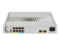 Cisco Catalyst 9200CX - Network Advantage - kytkin - kompakti - L3 - Hallinnoitu - 4 x 10/100/1000 (UPOE) + 4 x 100/1000/2.5/5/10G (UPOE) + 2 x 10 Gigabit SFP+ (maa-satelliittiyhteys) - telineeseen asennettava - UPOE (240 W) C9200CX-8UXG-2X-A