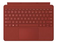 Microsoft Surface Go Type Cover - Näppäimistö - sekä kosketuslevy, kiihtyvyysmittari - taustavalaisu - Pohjoismaat - unikonpunainen - kaupallinen malleihin Surface Go, Go 2, Go 3 KCT-00069