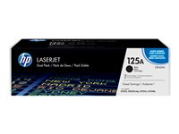 HP 125A - 2 pakettia - musta - alkuperäinen - LaserJet - väriainekasetti (CB540AD) malleihin Color LaserJet CM1312 MFP, CP1215, CP1217, CP1515n, CP1518ni CB540AD