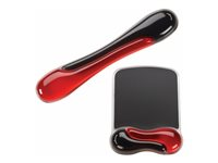 Kensington Duo Gel Mouse Pad Wrist Rest - Hiirialusta jossa pehmustettu rannetuki - musta, punainen - TAA-yhdenmukainen 62402