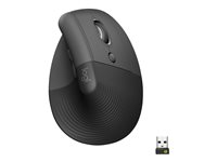 Logitech Lift for Business - Pystyhiiri - ergonominen - 6 painiketta - langaton - Bluetooth, 2.4 GHz - Logitech Logi Bolt USB-vastaanotin - grafiitti 910-006494