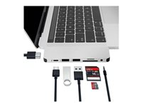 HyperDrive Solo 7-in-1 Hub - Telakointiasema - USB-C - HDMI GN21D-SILVER