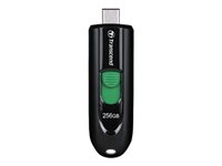 Transcend JetFlash 790C - USB Flash-asema - 256 Gt - USB-C 3.2 Gen 1 - musta TS256GJF790C