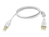 Vision Techconnect - USB-kaapeli - USB Type B (uros) to USB (uros) - USB 2.0 - 1 m - valkoinen TC 1MUSB
