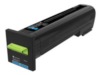 Lexmark - Sinivihreä - alkuperäinen - väriainekasetti LCCP, LRP malleihin Lexmark CS820, CX820, CX825, CX860 72K20C0