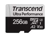 Transcend 340S - Flash-muistikortti - 256 Gt - A2 / Video Class V30 / UHS-I U3 / Class10 - microSDXC TS256GUSD340S