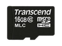 Transcend - Flash-muistikortti - 16 Gt - Class 10 - microSDHC TS16GUSDC10M