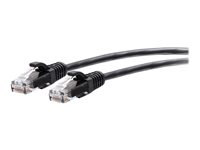 C2G 10ft (3m) Cat6a Snagless Unshielded (UTP) Slim Ethernet Network Patch Cable - Black - Kytkentäkaapeli - RJ-45 (uros) to RJ-45 (uros) - 3 m - 4.8 mm - UTP - CAT 6a - valettu, piikitön - musta C2G30148