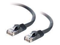 C2G Cat5e Booted Unshielded (UTP) Network Patch Cable - Kytkentäkaapeli - RJ-45 (uros) to RJ-45 (uros) - 15 m - UTP - CAT 5e - valettu, piikitön, säikeinen - musta 83188