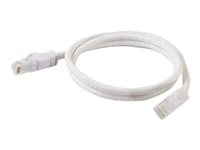 C2G Cat6 Booted Unshielded (UTP) Network Patch Cable - Kytkentäkaapeli - RJ-45 (uros) to RJ-45 (uros) - 10 m - UTP - CAT 6 - valettu, piikitön, säikeinen - valkoinen 83492