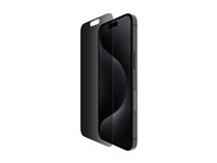 Belkin ScreenForce Pro - Näytön suojus tuotteelle matkapuhelin - lasi - yksityisyyssuodattimella malleihin Apple iPhone 15 Pro Max SFA110EC