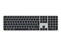 Apple Magic Keyboard with Touch ID and Numeric Keypad - Näppäimistö - Bluetooth, USB-C - Ruotsi - black keys MMMR3S/A