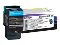 Lexmark - Tuottoisa - sinivihreä - alkuperäinen - väriainekasetti LCCP, LRP malleihin Lexmark C540, C543, C544, C546, X543, X544, X546, X548 C540H1CG