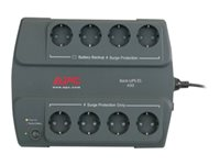 APC Back-UPS ES 400 - UPS - Vaihtovirta 230 V - 240 watti(a) - 400 VA - lähtöliittimet: 8 - Saksa, Alankomaat - hiilenharmaa BE400-GR