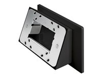 Crestron - Asennuspakkaus (angled mounting bracket, koukku, 2 peitelevyä, tarratyyny) - monipintainen malleihin kosketusnäyttö - muovi - sileä musta - pintaan asennettava, lasiin asennettava, seinän sisään asennettava malleihin Crestron TSW-1070, 770/1070; Room Scheduling Touch Screen TSS-1070, 770; TSS-770 Series TSW-770/1070-MSMK-ANG-B-S