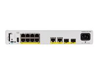 Cisco Catalyst 9200CX - Network Advantage - kytkin - kompakti - L3 - Hallinnoitu - 8 x 10/100/1000 (PoE+) + 2 x 1000Base-T + 2 x 10 Gigabit SFP+ (maa-satelliittiyhteys) - telineeseen asennettava - PoE+ (240 W) C9200CX-8P-2X2G-A