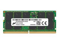 Micron - DDR5 - moduuli - 32 Gt - 262-nastainen SO-DIMM - 4800 MHz / PC5-38400 - CL40 - 1.1 V - puskuroimaton - ECC MTC20C2085S1TC48BA1R